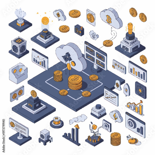 Business finance money investment concept.