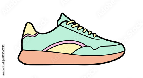 Sneaker Footwear Fashion Sports Shoe.