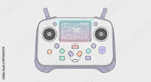 Remote Control Device with Joysticks Buttons.