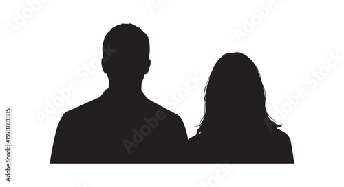 Silhouettes of two individuals seated in quiet reflection against a stark background