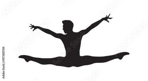 A silhouetted figure leaping against the backdrop of a radiant sunrise or sunset, symbolizing freedom and boundless energy