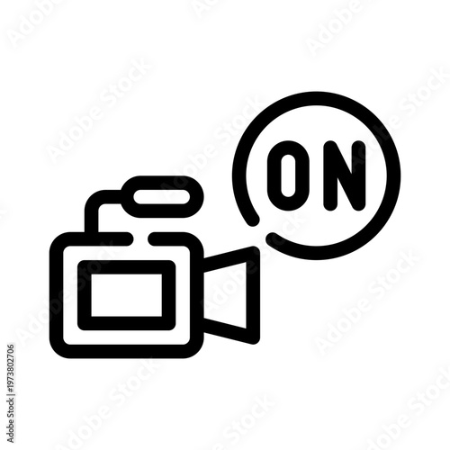 camera line icon
