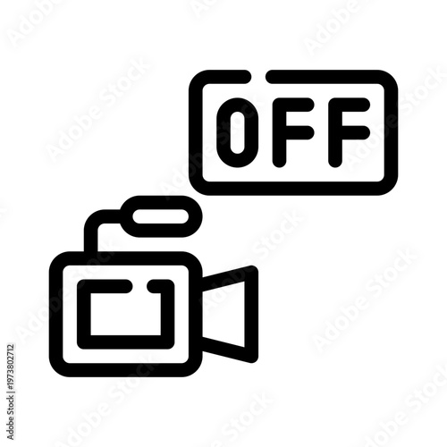 camera line icon