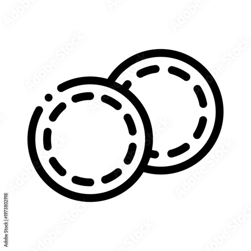 cotton pads line icon