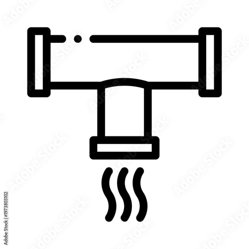 duct system line icon