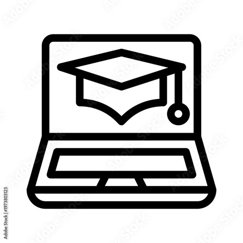 elearning line icon