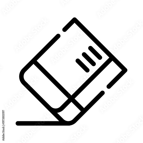 eraser line icon