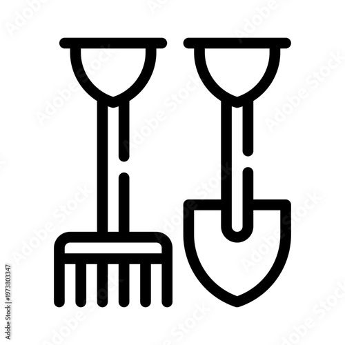 gardening line icon