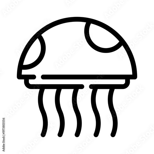 jellyfish line icon