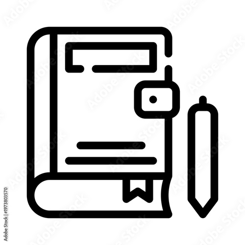 journal line icon