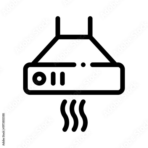 kitchen hood line icon