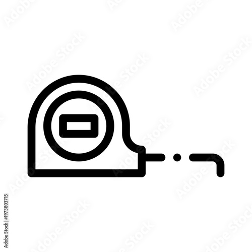 measuring tape line icon