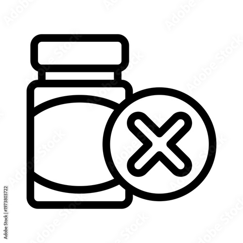 medicine line icon