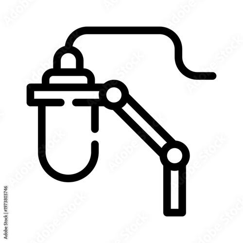 microphone line icon