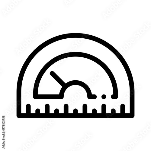 metric ruler line icon