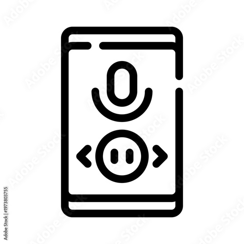 microphone line icon