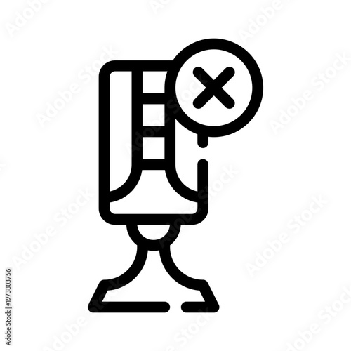 microphone line icon