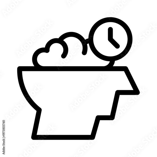 mindfulness line icon