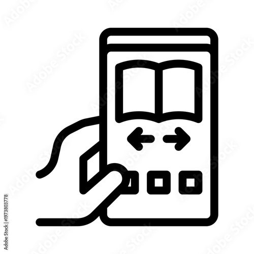 mobile line icon