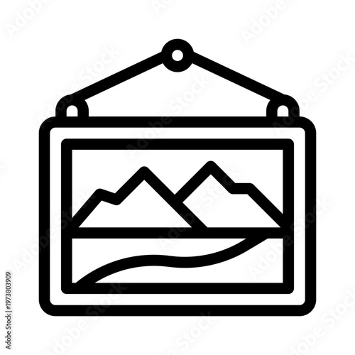photo line icon