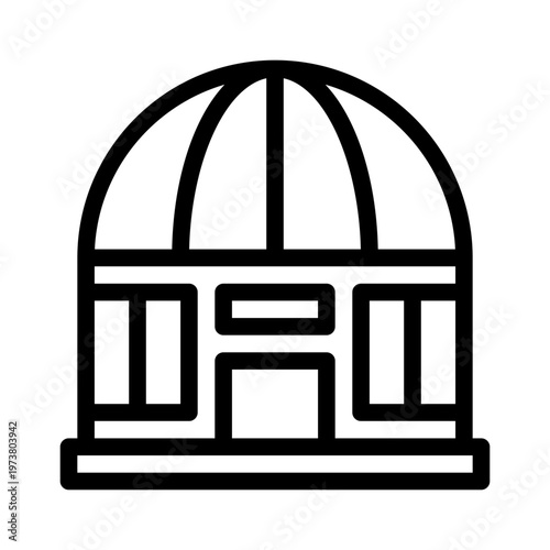 planetarium line icon