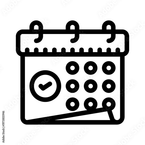 planner line icon