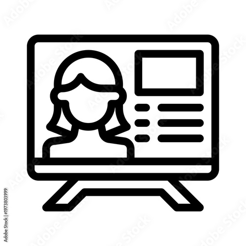 presentation line icon