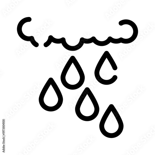 rain line icon