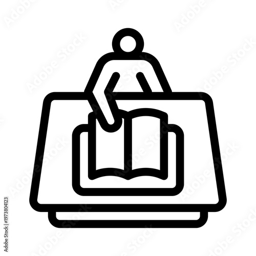 reading line icon
