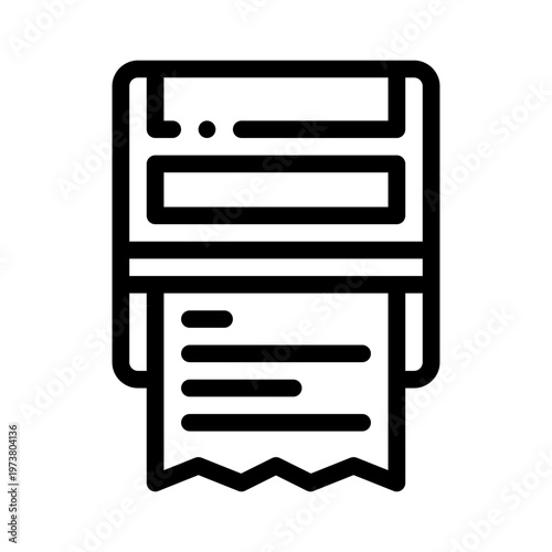 receipt line icon