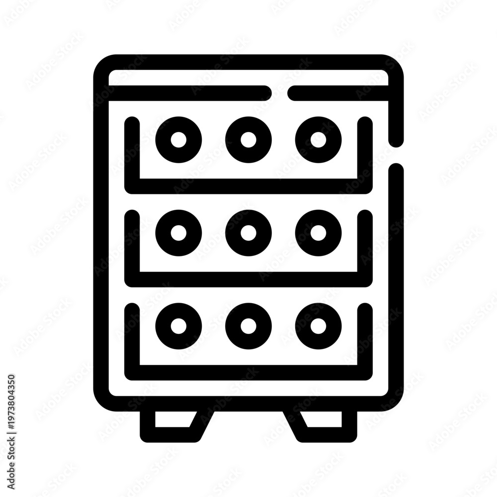 Obraz premium server line icon