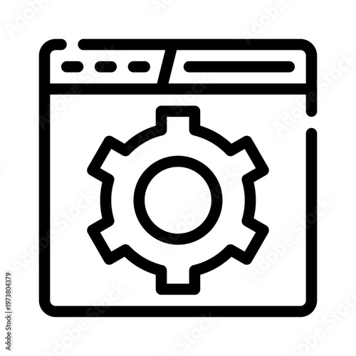 settings line icon