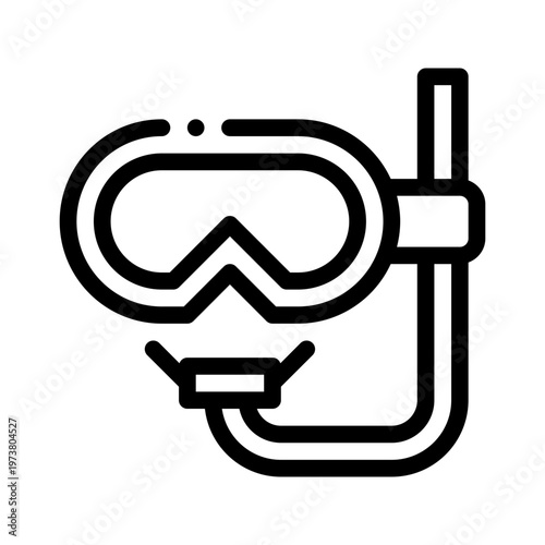 snorkel line icon