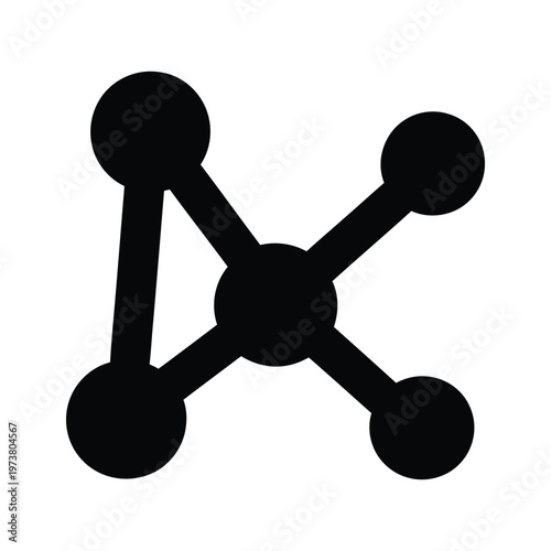 Chemical structure diagram of a molecule resembling a central atom bonded to four others