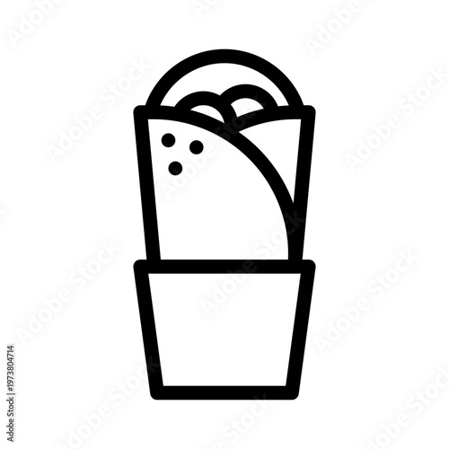 taco line icon