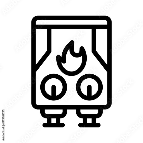 tankless line icon