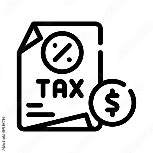 tax line icon