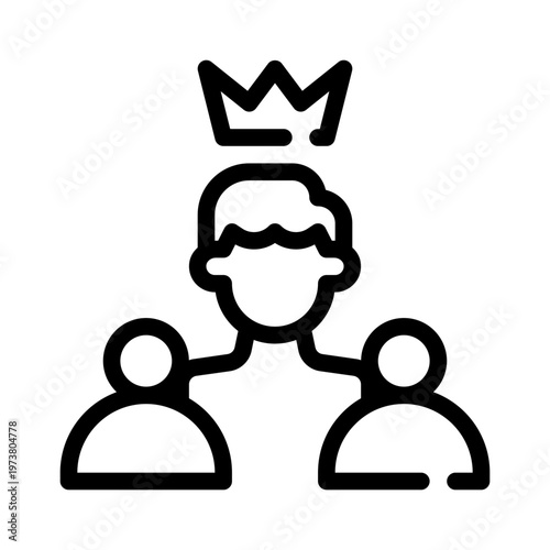 team leader line icon