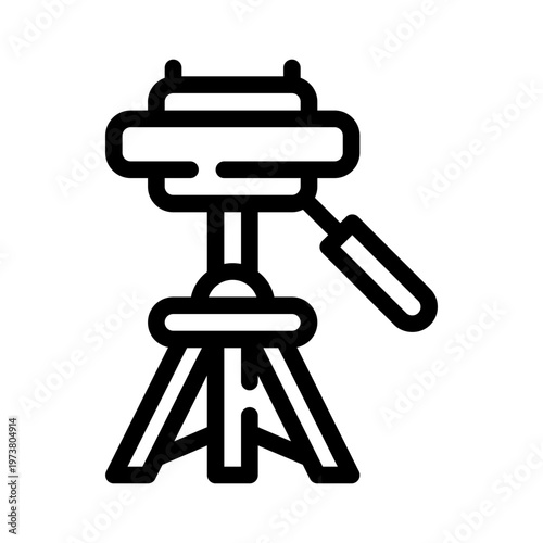 tripod line icon