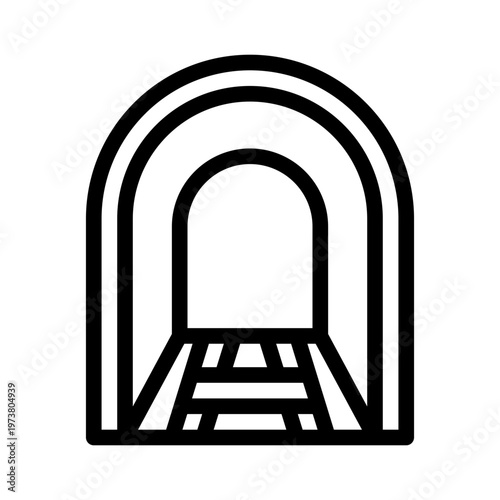tunnel line icon