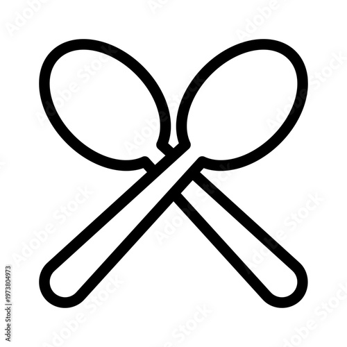 utensils line icon