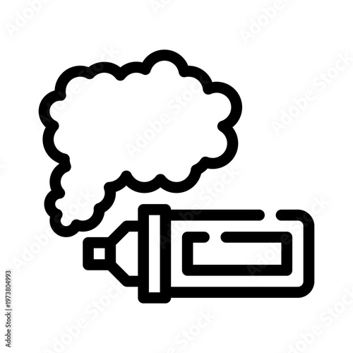vaper line icon