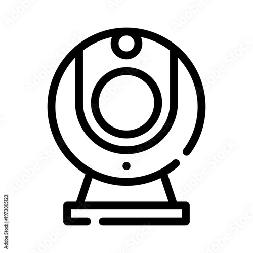 webcam line icon