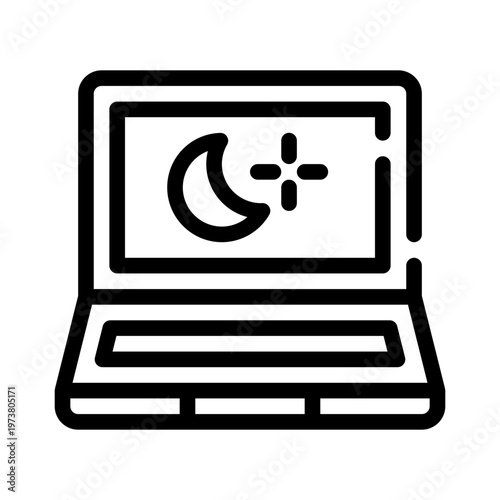 workaholic line icon