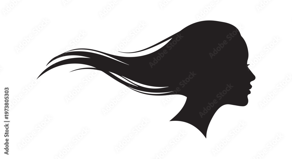 Fototapeta premium The majestic silhouette of a flying eagle against a stark white background