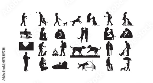 Ancient Egyptian hieroglyphic symbols representing various aspects of life and nature