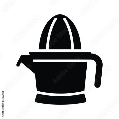 A classic citrus juicer extracting fresh juice from a lemon or orange