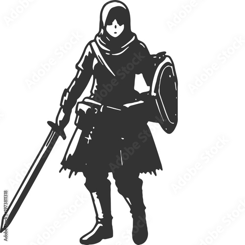 Inescapable Cycle Vintage Illustration Vector