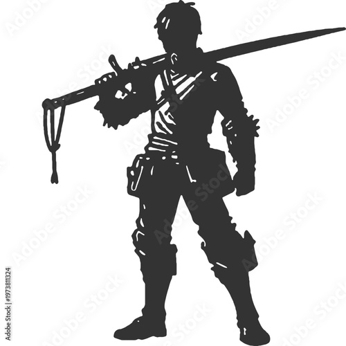 Inescapable Cycle Vintage Illustration Vector