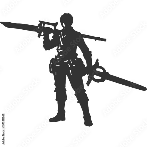 Inescapable Cycle Vintage Illustration Vector